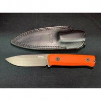 Нож LionSteel Bushcraft-R, сталь Sleipner, рукоять G10, оранжевый купить в Смоленске