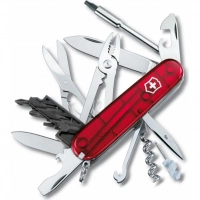 Нож перочинный Victorinox CyberTool, сталь X55CrMo14, рукоять Cellidor®, полупрозрачный красный купить в Смоленске