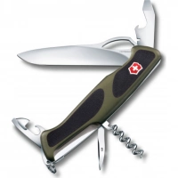 Нож перочинный Victorinox RangerGrip 61 0.9553.MC4 130мм 11 функций чёрно-зеленый купить в Смоленске