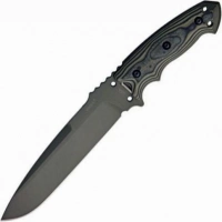 Нож с фиксированным клинком Hogue Wharncliffe EX-A05, клинок черный, сталь A2, рукоять черный G-Mascus купить в Смоленске