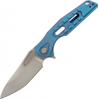 Нож складной Thor 3 Rikeknife, сталь M390, Blue Titanium купить в Смоленске