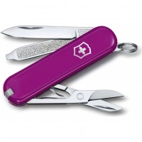 Нож Victorinox Classic SD Colors, Tasty Grape (0.6223.52G) пурпурный, 7 функций 58мм купить в Смоленске