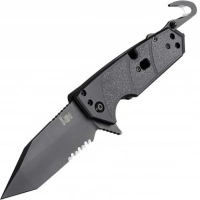 Складной нож Hogue Elishewitz Karma Tanto, клинок черный, сталь 154CM, рукоять черный G10 купить в Смоленске