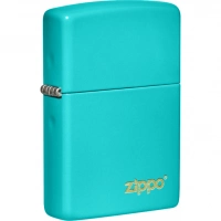 Зажигалка Classic Flat Turquoise ZIPPO Logo купить в Смоленске