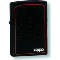 Зажигалка ZIPPO Classic с покрытием Black Matte, латунь/сталь, чёрная с лого, матовая, 36x12x56 мм купить в Смоленске