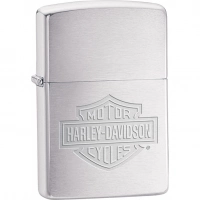 Зажигалка ZIPPO Harley-Davidson®, латунь/сталь с покрытием Brushed Chrome, серебристая, 36х12×56 мм купить в Смоленске