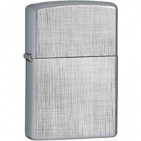 Зажигалка ZIPPO Linen Weave с покрытием Brushed Chrome, латунь/сталь, серебристая, матовая, 36x12x56 мм купить в Смоленске