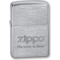 Зажигалка ZIPPO Name in flame, латунь с покрытием Brushed Chrome, серебристый, матовая, 36х12×56 мм купить в Смоленске