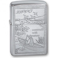 Зажигалка ZIPPO Row Boat Brushed Chrome, латунь с никеле-хром.покрыт., серебр., матов., 36х56х12 мм купить в Смоленске