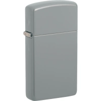 Зажигалка ZIPPO Slim® с покрытием Flat Grey, серая, матовая купить в Смоленске