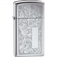 Зажигалка ZIPPO Slim® Venetian® с покрытием High Polish Chrome купить в Смоленске